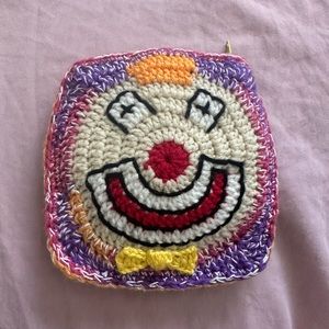 Clown Crochet Pouch
